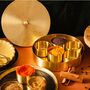 Saabuni X Roohts Brass Gold Indian Spice Box, thumbnail 1 of 9