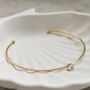 Dainty Solitaire Bangle, thumbnail 4 of 7