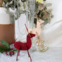Personalised Leather Reindeer With Foiled Antlers, thumbnail 11 of 11