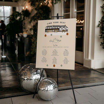 Illustrated Bespoke Venue Table Plan Digital Or Physical, 3 of 3