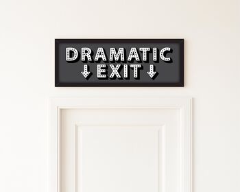 Dramatic Exit Framed Hallway Print, 8 of 10