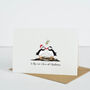 Puffin Christmas Love Card, thumbnail 1 of 2