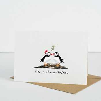 Puffin Christmas Love Card, 2 of 4