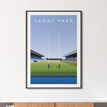 Sandy Park North Terrace Exeter Chiefs Rugby Poster, 4 of 8