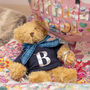 Classic Teddy Bear With Initial Shirt, thumbnail 3 of 7