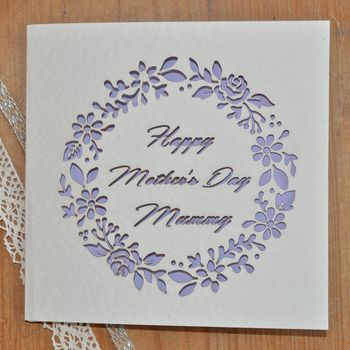 Laser Cut Mother's Day Card, 4 of 4