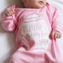 Personalised Baby's First Easter Bunny Egg Babygrow, thumbnail 2 of 4