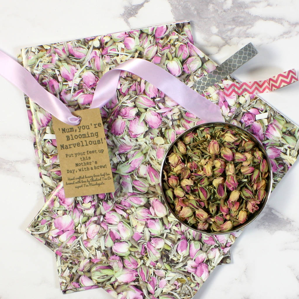 rose tea gift wrap by bird & blend tea co.