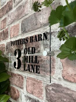 Xl Personalised Acrylic House Number, 3 of 6