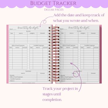 Personalised Luxury 2026 Weekly Diary| Planner| Mulberry Candy Stripe, 8 of 11