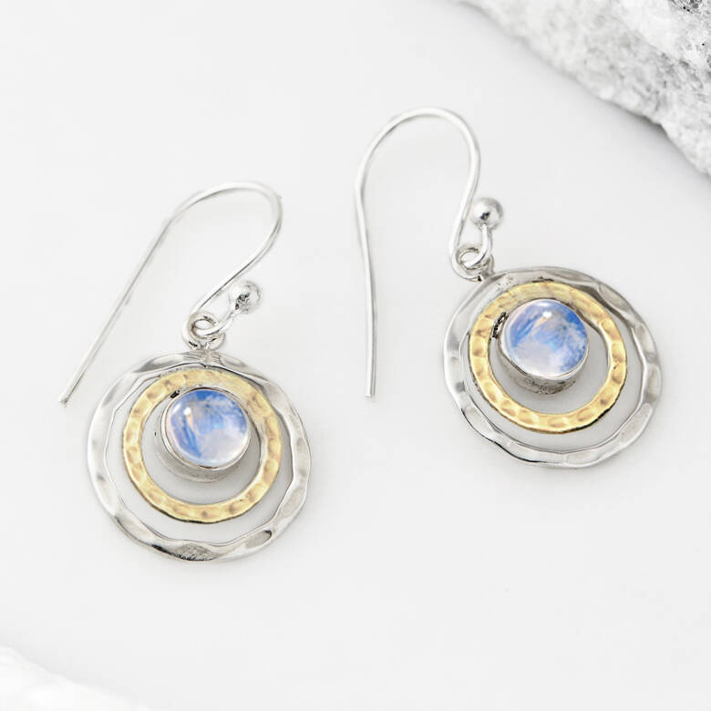 Infinity Universe Moonstone Earrings By Charlotte's Web Jewellery ...