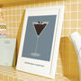 Espresso Martini Print, Cocktail Print, thumbnail 8 of 9
