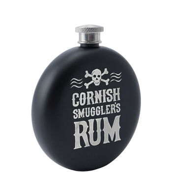 Cornish Smuggler's Rum Black 6oz Hip Flask | Gift Boxed, 3 of 4