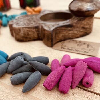 Pack Of 20 Handmade Back Flow Indian Incense Cones, 6 of 9