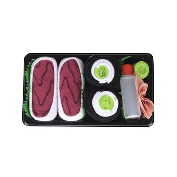 Kids Tuna Sushi Socks Box Set, 3 of 5