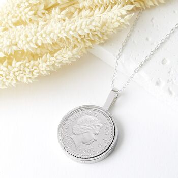 18th Birthday 2006 Five Pence Coin Necklace Pendant, 2 of 12