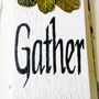 Personalised Wooden Sign With Twigs And Leaves, thumbnail 3 of 5
