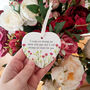Personalised Floral Friendship Heart Decoration, thumbnail 3 of 7