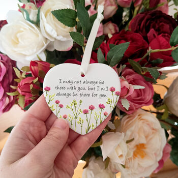 Personalised Floral Friendship Heart Decoration, 3 of 7