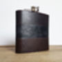 Personalised Mixed Leather Hip Flask, thumbnail 5 of 8