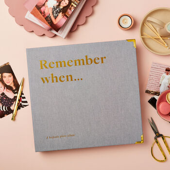 Personalised Remember When Luxury Photo Album, 6 of 6