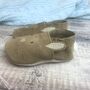 Suede Easter Bunny Baby Shoes With Sheepskin Tail, thumbnail 9 of 10