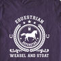 Horse 'Equestrian Superstar' Unisex Organic T Shirt, thumbnail 1 of 11