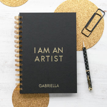 Personalised I Am An Artist Notebook, 2 of 6