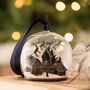 Personalised Santa Sleigh Christmas Globe Dome, thumbnail 1 of 3