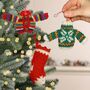 Nordic Fabric Christmas Tree Skirt, thumbnail 7 of 7