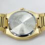 Mens Gold Stainless Steel Adjustable Wrist Watch, thumbnail 2 of 8