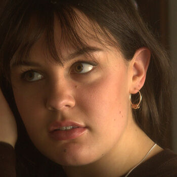 Three Knot Necklace And Earrings Set In Rose Gold, 2 of 3