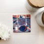 Mousehole Harbour Cornwall Ceramic Coaster, thumbnail 1 of 3