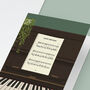 Piano Music Birthday Card | Sheet Music Card, thumbnail 3 of 8