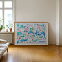 London Map Art Print, thumbnail 1 of 4