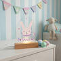 Easter Egg Bunny LED Night Light With Name, thumbnail 5 of 8