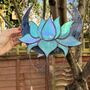 Glass Moon And Large Blue Lotus, thumbnail 3 of 7