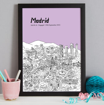 Personalised Madrid Print, 9 of 10