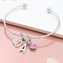 Personalised Milestone Birthday Cuff Bracelet, 18th, 21st, 30th, 40th, 50th, 60th, 70th, thumbnail 1 of 10