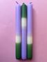 'Apple Crumble' Trio Of Dip Dyed Dinner Candles, thumbnail 1 of 4