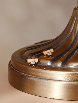 Balance Earrings Real White Topaz Gemstone, 7 of 12