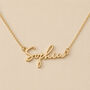 Personalised Name Necklace, Signature Script In Gold Or Sterling Silver, thumbnail 3 of 11