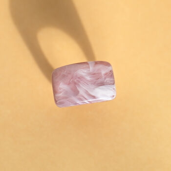 Lilac Square Resin Ring, 5 of 6