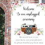 Unplugged Ceremony Wedding Sign, thumbnail 3 of 4