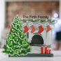 Personalised Family Christmas Fireplace Ornament, thumbnail 3 of 10