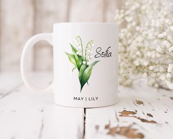Ceramic Birth Flower Mug, 10 of 12