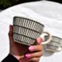 Black Striped Coffee Mug, thumbnail 4 of 4
