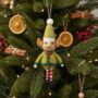 Handmade Needle Felt Christmas Elf Decoration, thumbnail 10 of 12