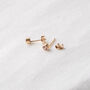 14k Gold Fill Birthstone Stud Earrings, thumbnail 5 of 6