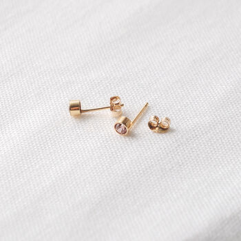 14k Gold Fill Birthstone Stud Earrings, 5 of 6